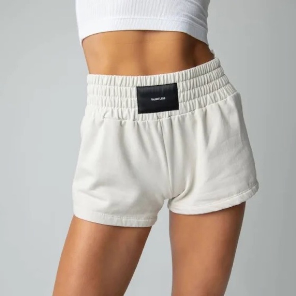WHITE BOXER SHORTS